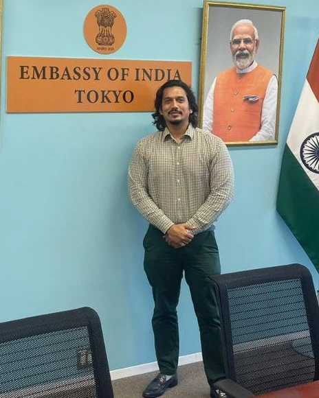 Safwan Yusuf Shaikh at the Embassy of India, Tokyo